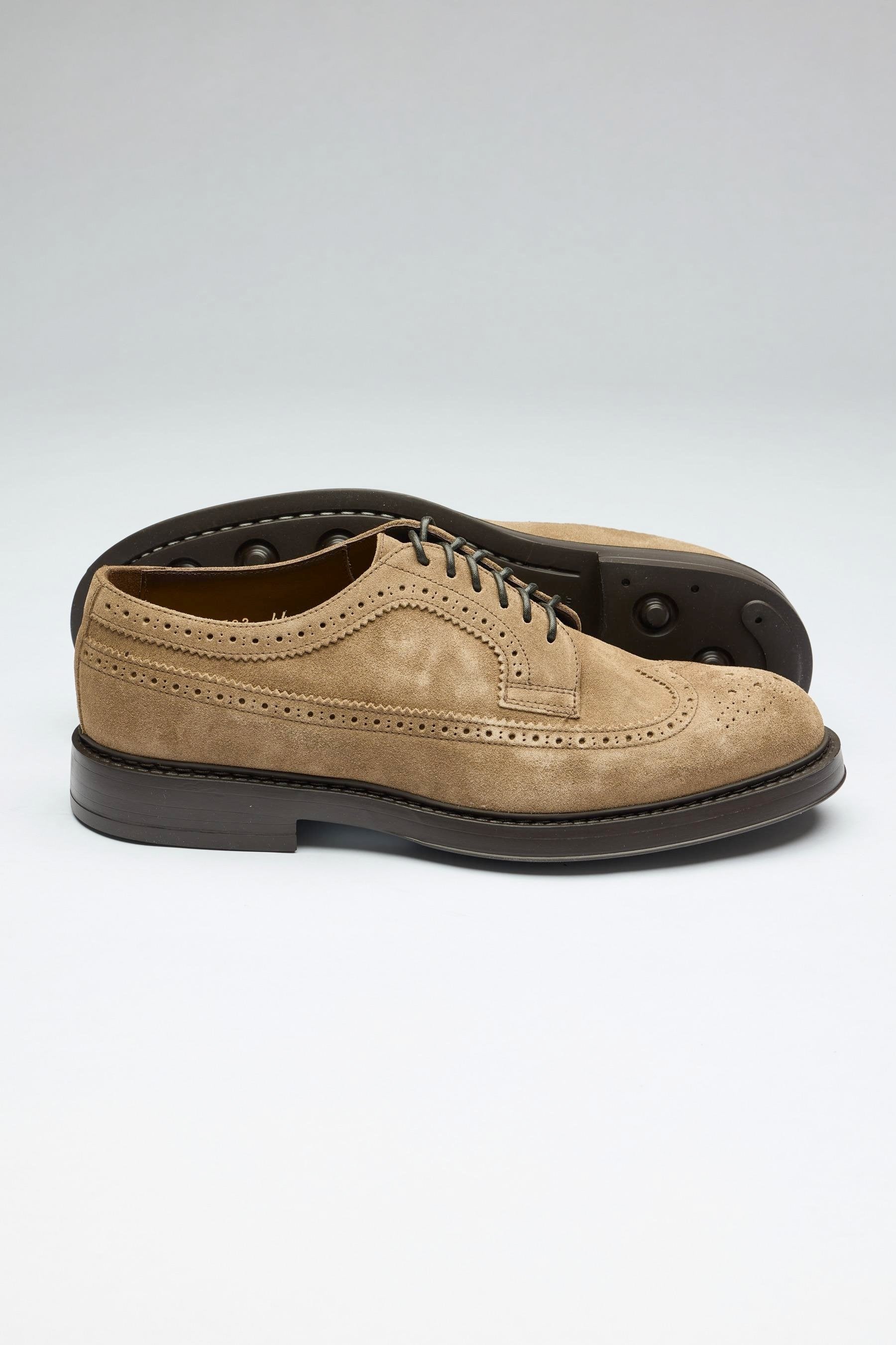 Kahverengi Bağcıklı Derby Süet Ayakkabı - Image 2