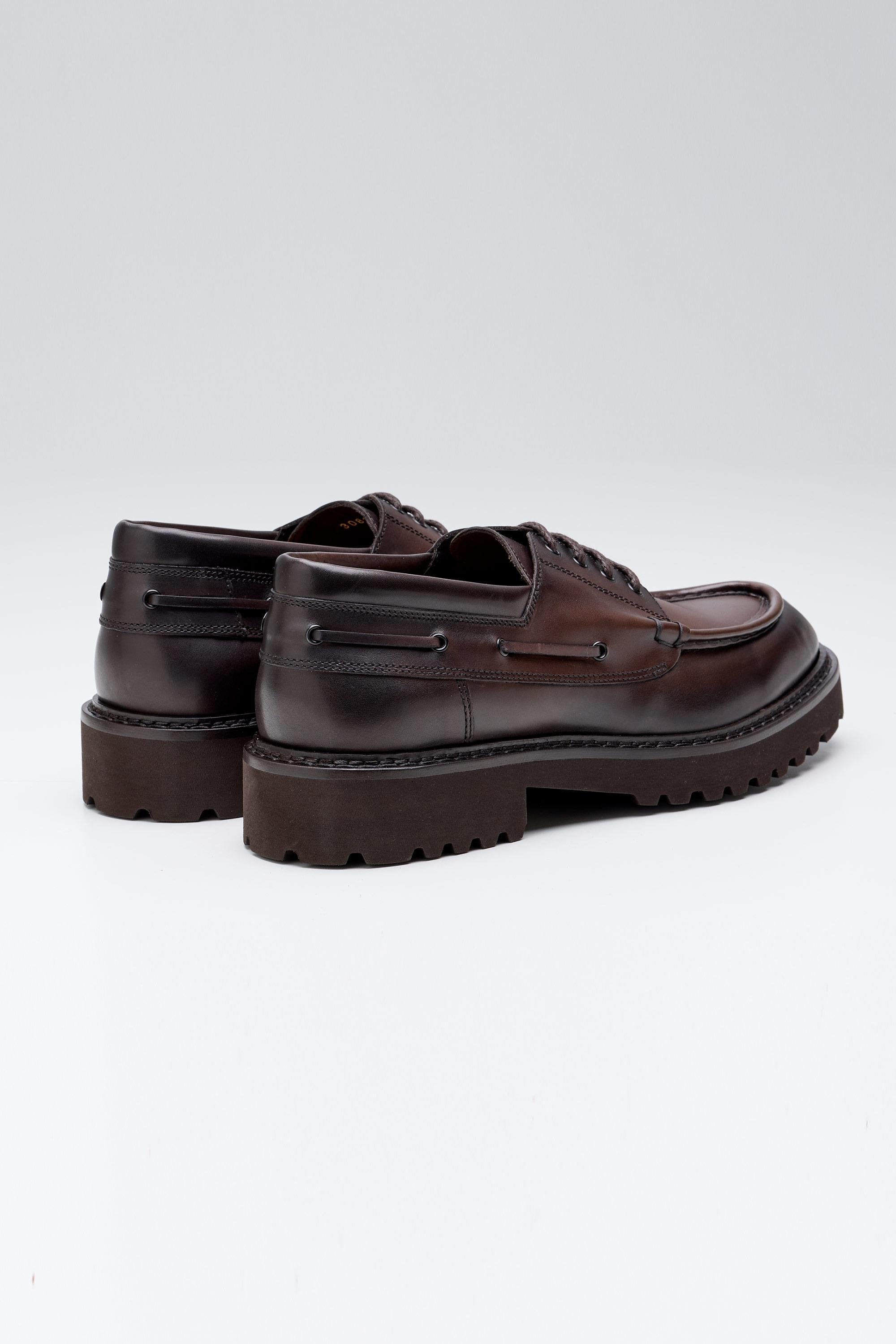 Kahverengi Bağcıklı Deri Ayakkabı - Image 4