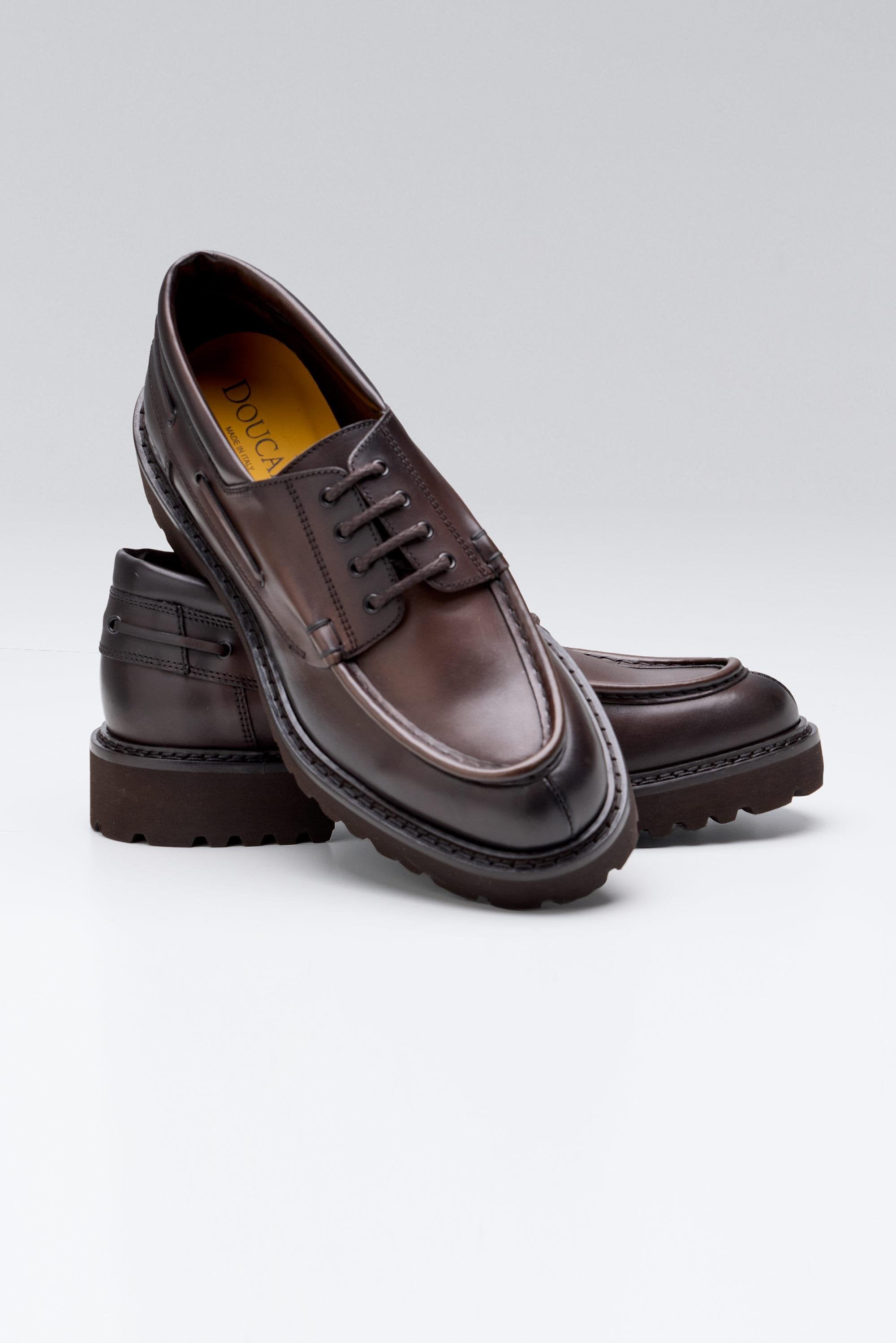 Kahverengi Bağcıklı Deri Ayakkabı - Image 5