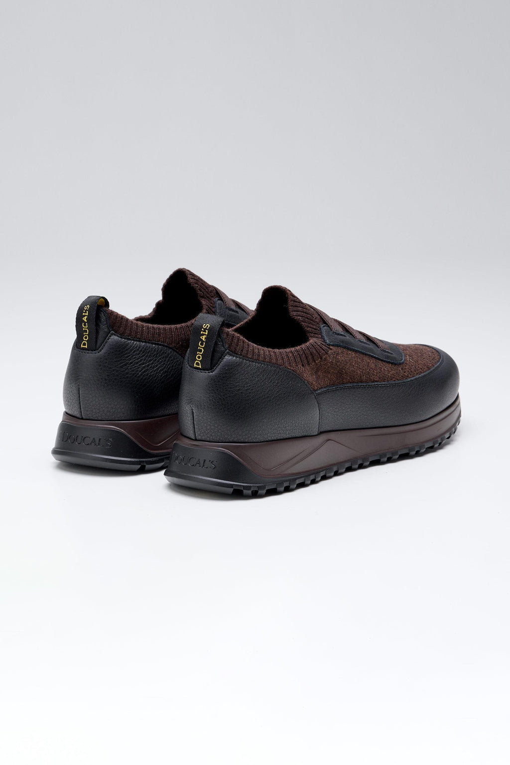 Kahverengi Bağcıksız Örgü Deri Sneaker - Image 4
