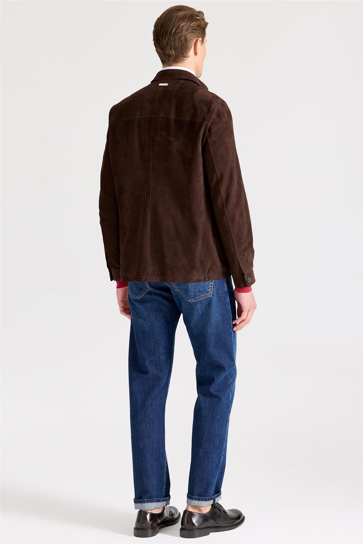 Kahverengi Deri Ceket