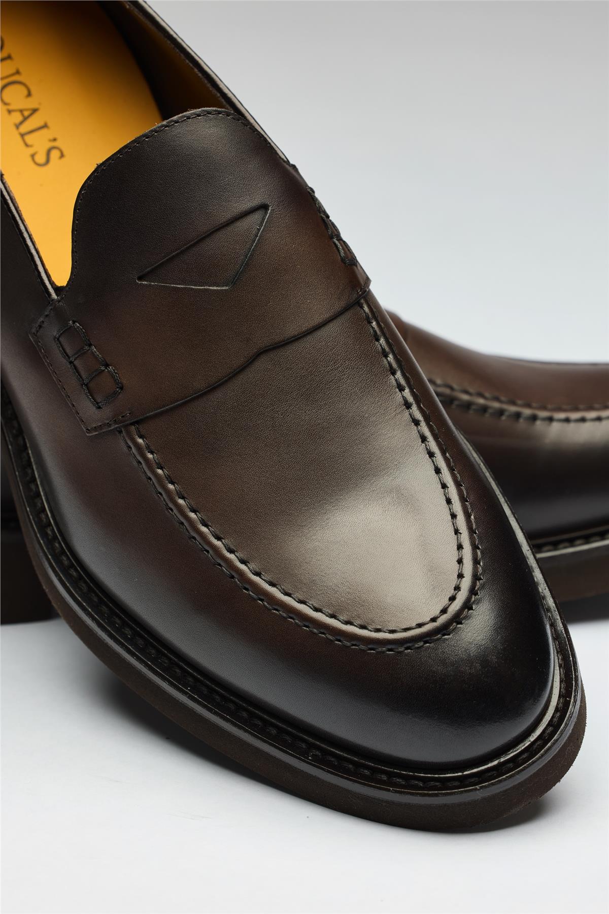 Kahverengi Deri Loafer - Image 3