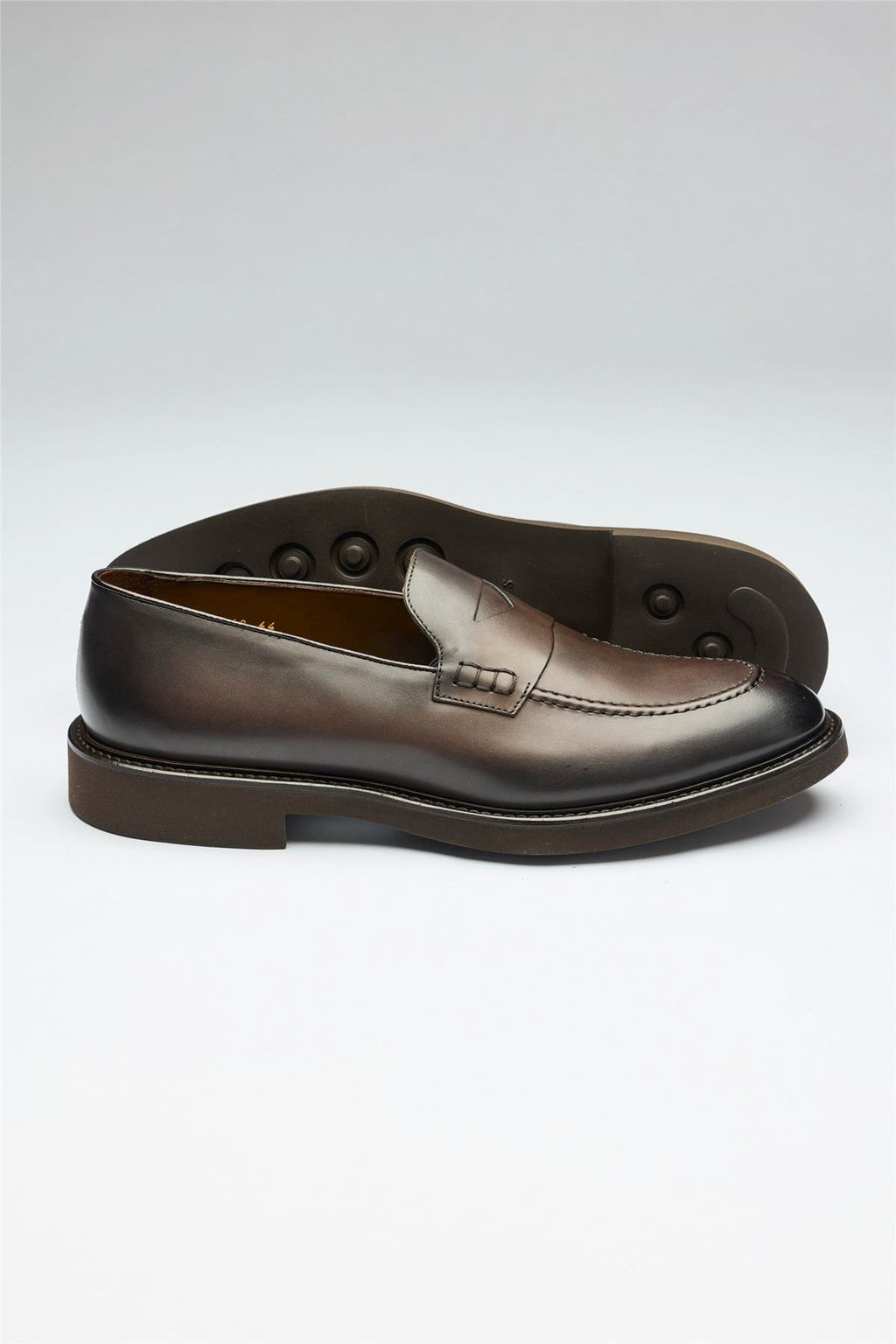 Kahverengi Deri Loafer - Image 4