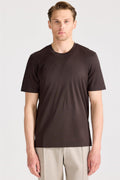 Kahverengi Filo Di Scozia Pamuk T-Shirt - Image 1