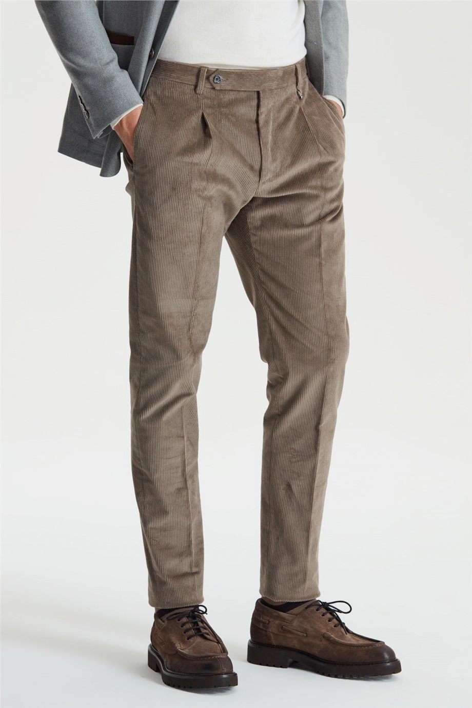 Kahverengi Kadife Erkek Pantolon - Image 5