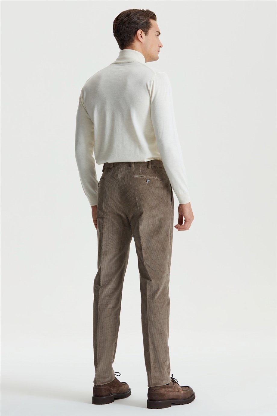 Kahverengi Kadife Erkek Pantolon - Image 2