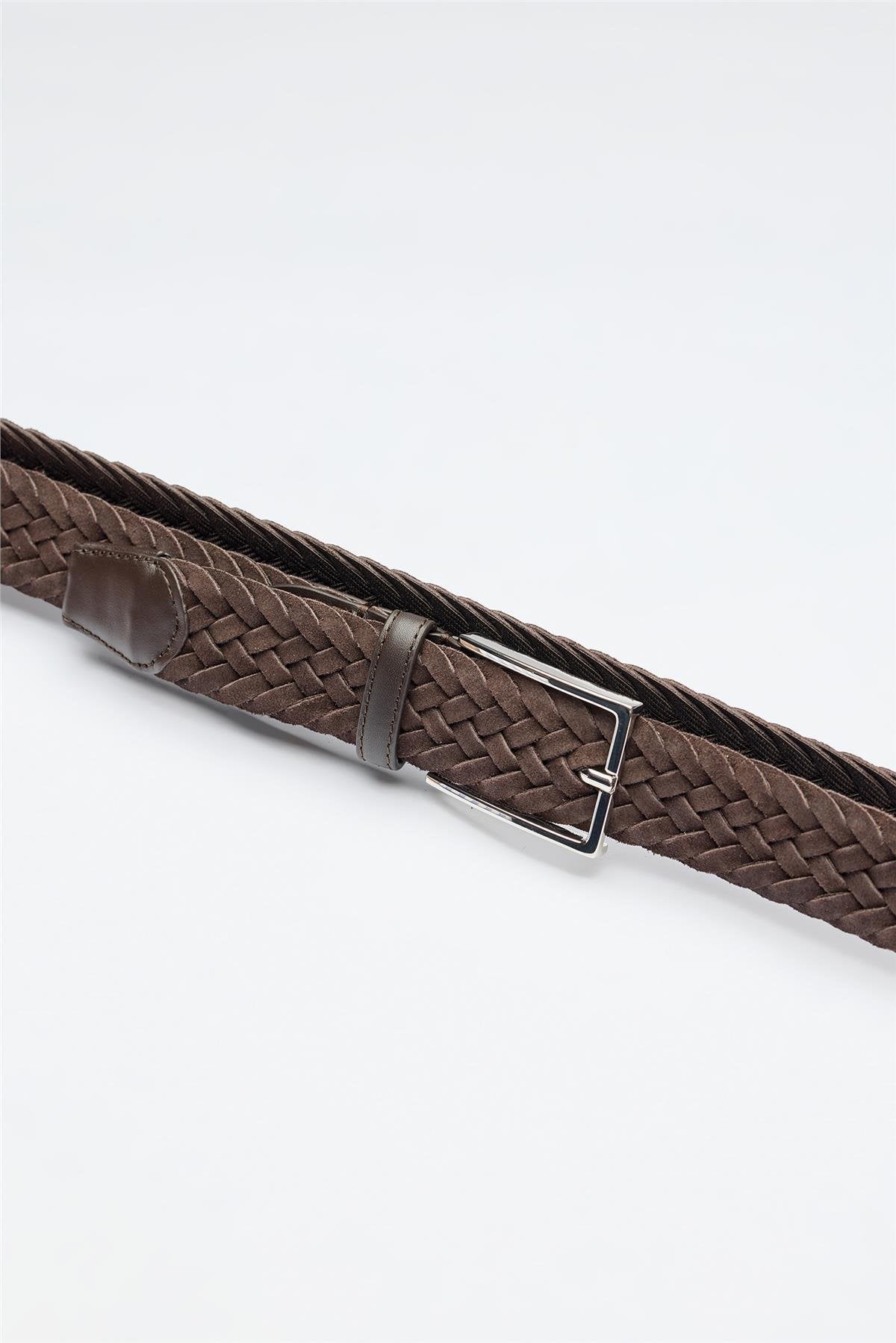 Kahverengi Örgü Süed Kemer - Image 4