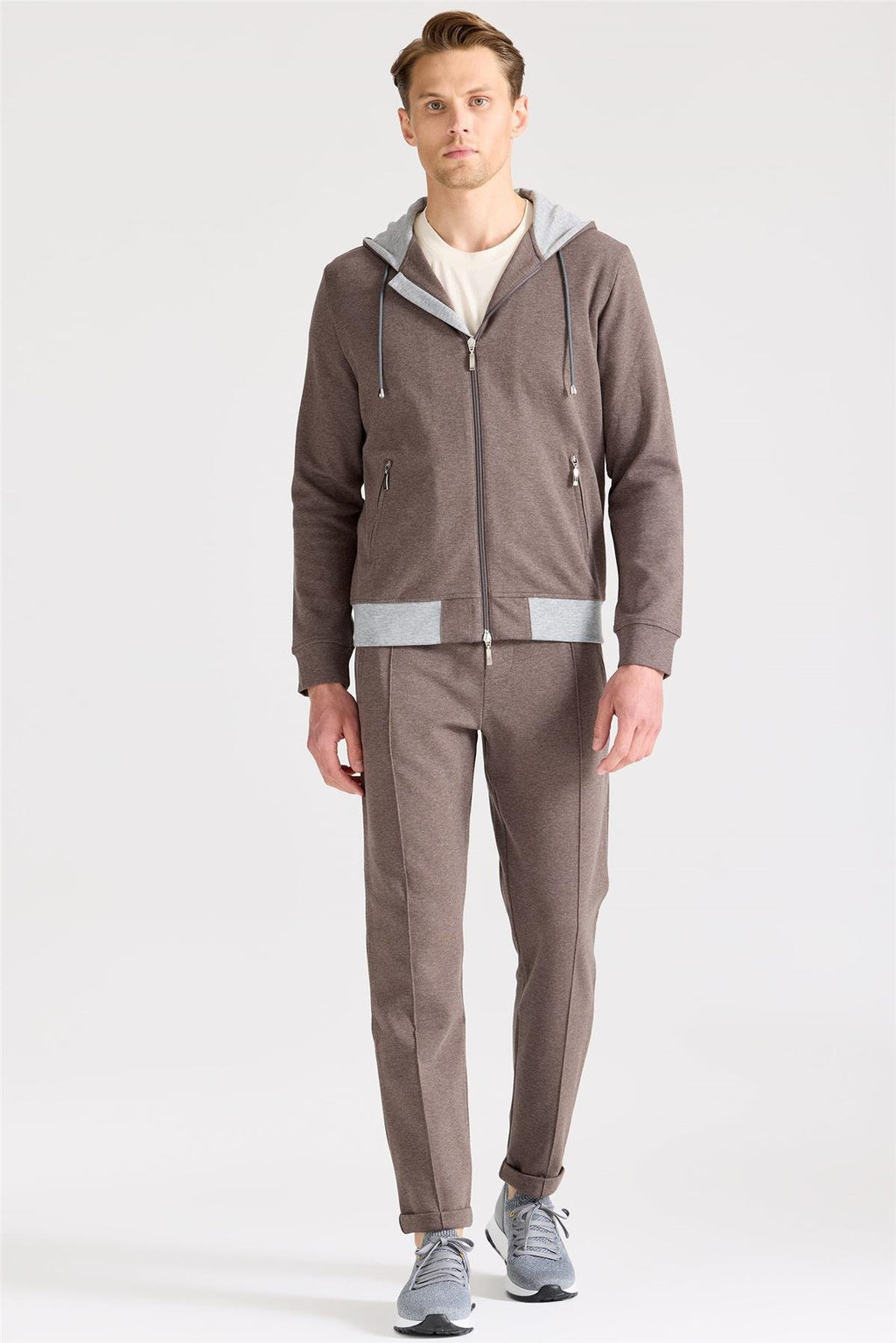 Kahverengi Pamuk Eşofman Takımı - Image 2