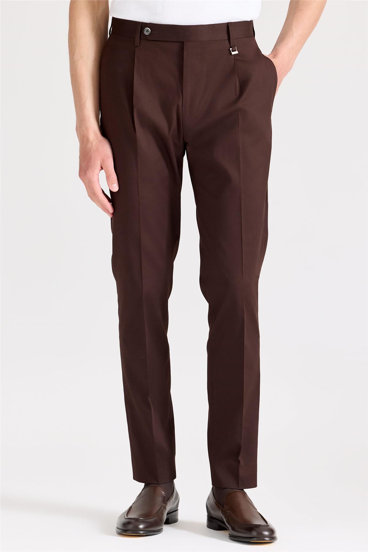 Kahverengi Pamuk Pantolon - 2