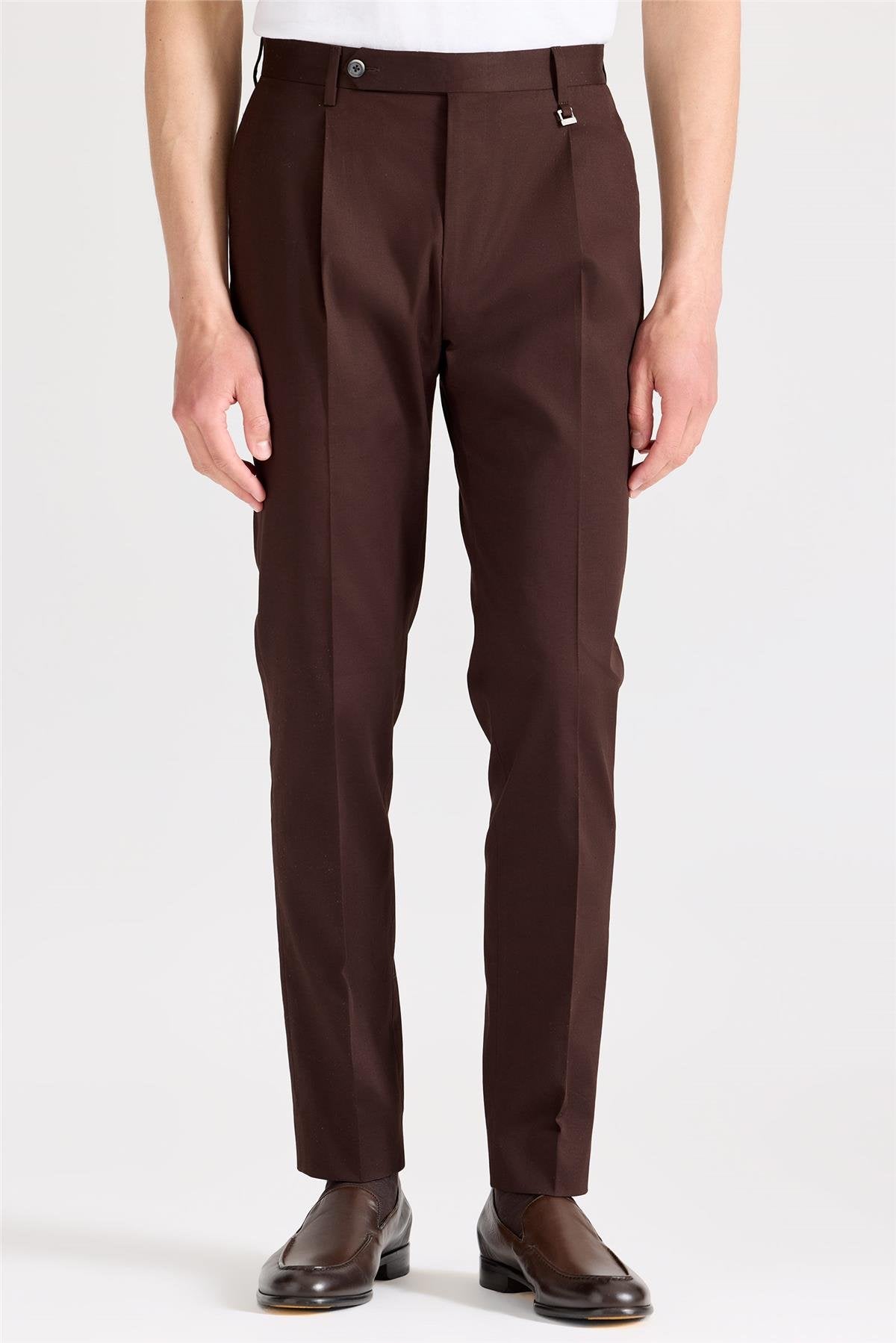 Kahverengi Pamuk Pantolon