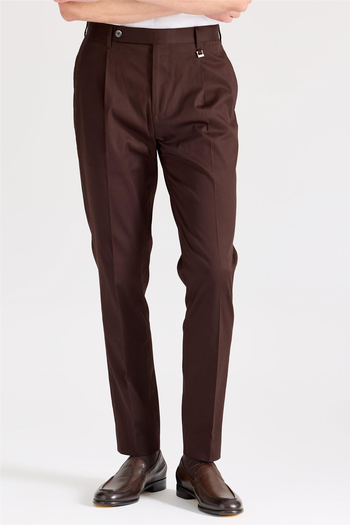 Kahverengi Pamuk Pantolon