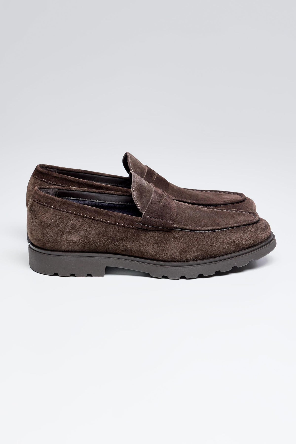 Kahverengi Süed Loafer