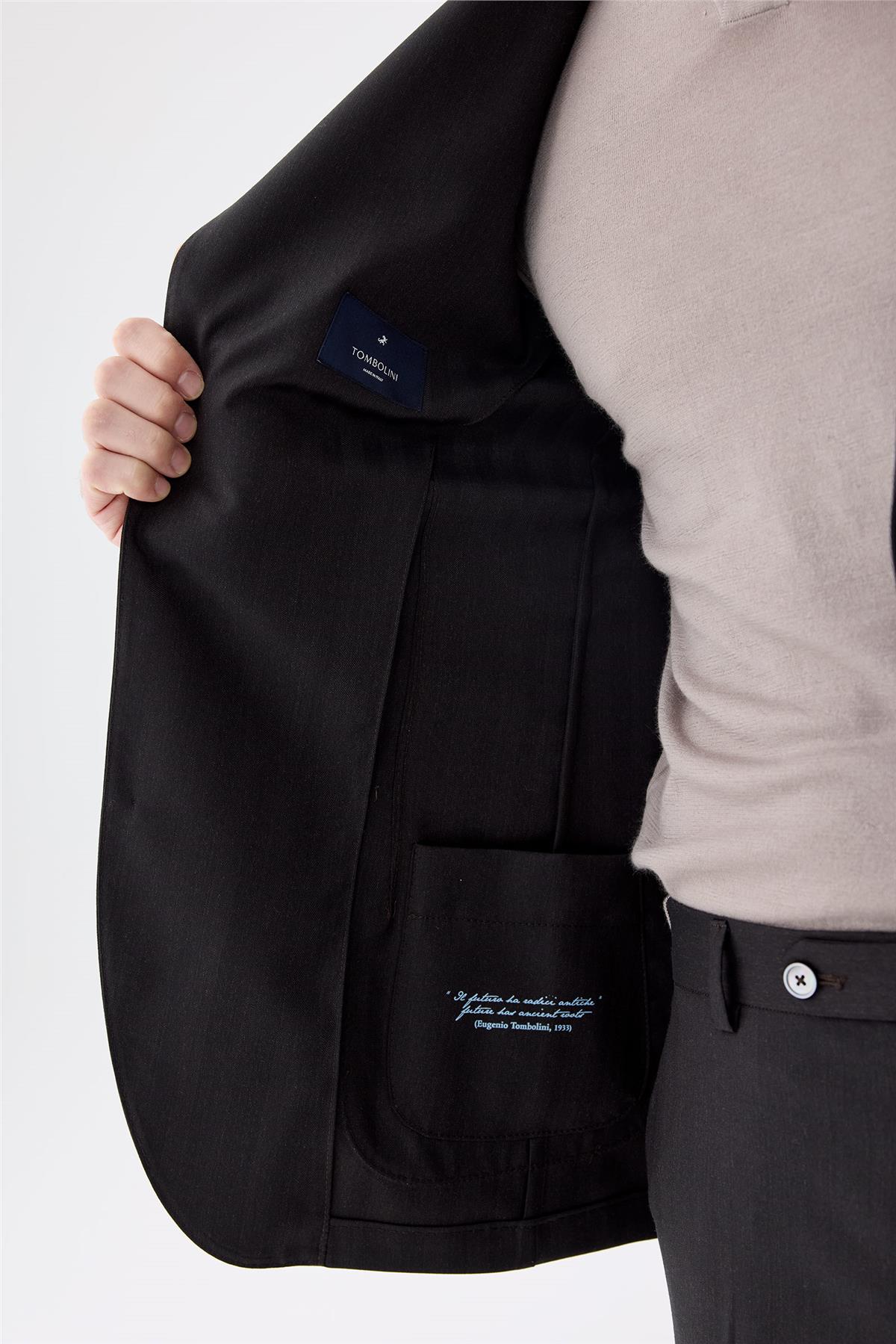 Kahverengi Zero Gravity Yün Takım Elbise - Image 3