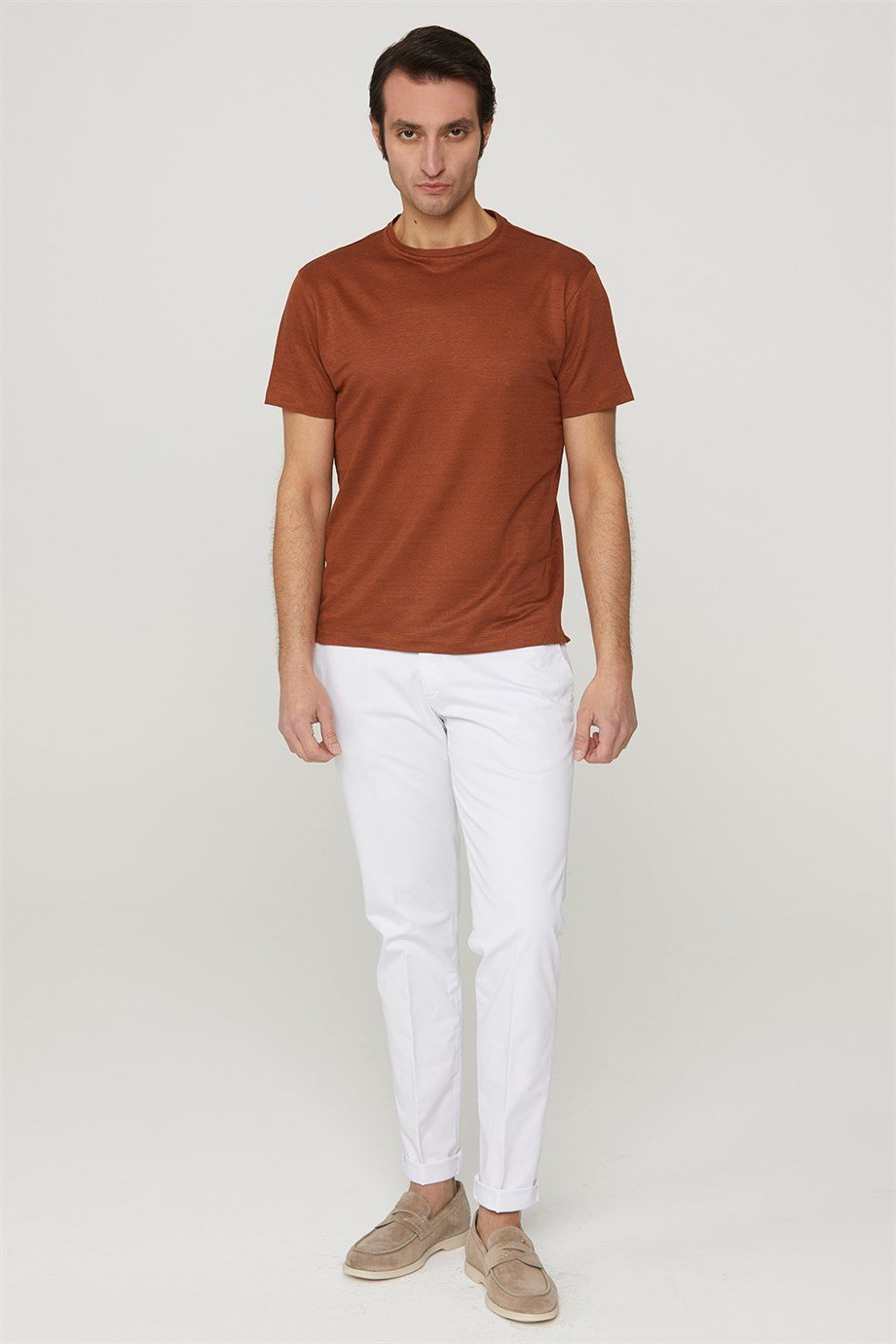 Keten Kiremit Renk Triko - Image 2