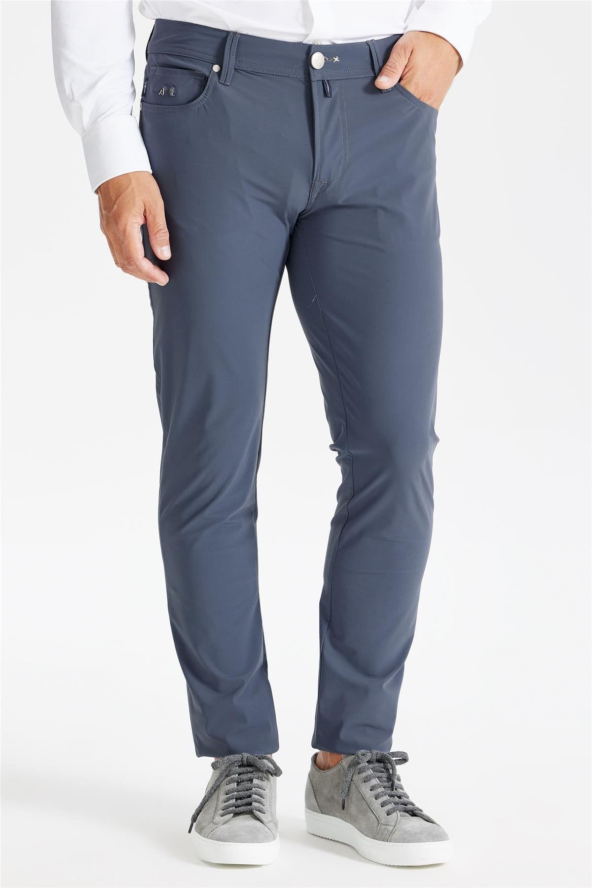 Koyu Gri 5 Cep Teknik Pantolon - Image 3