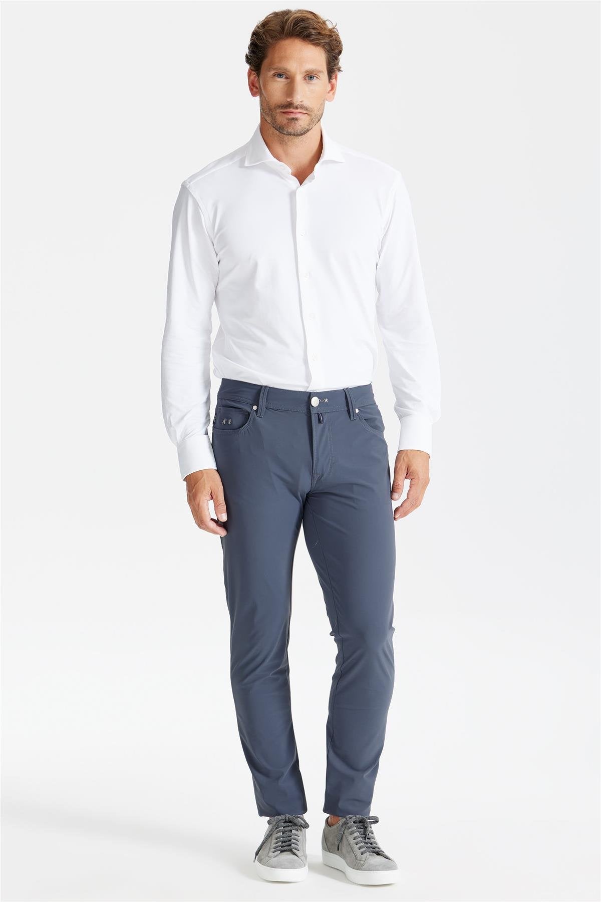 Koyu Gri 5 Cep Teknik Pantolon - Image 2