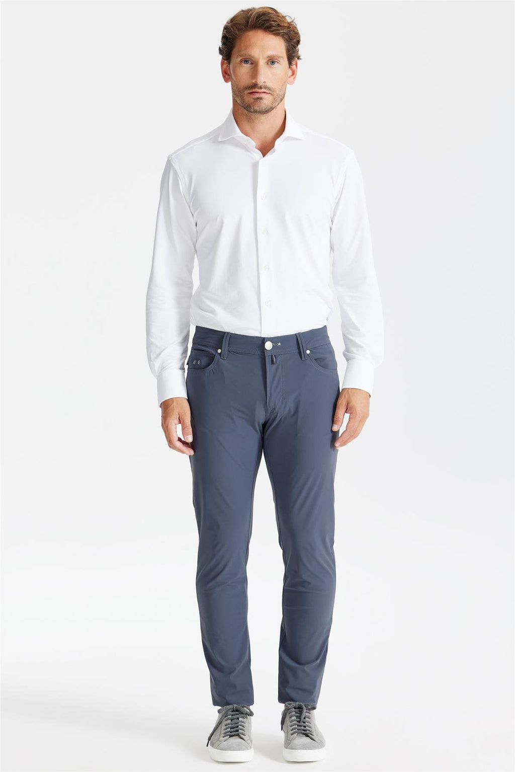 Koyu Gri 5 Cep Teknik Pantolon - Image 1