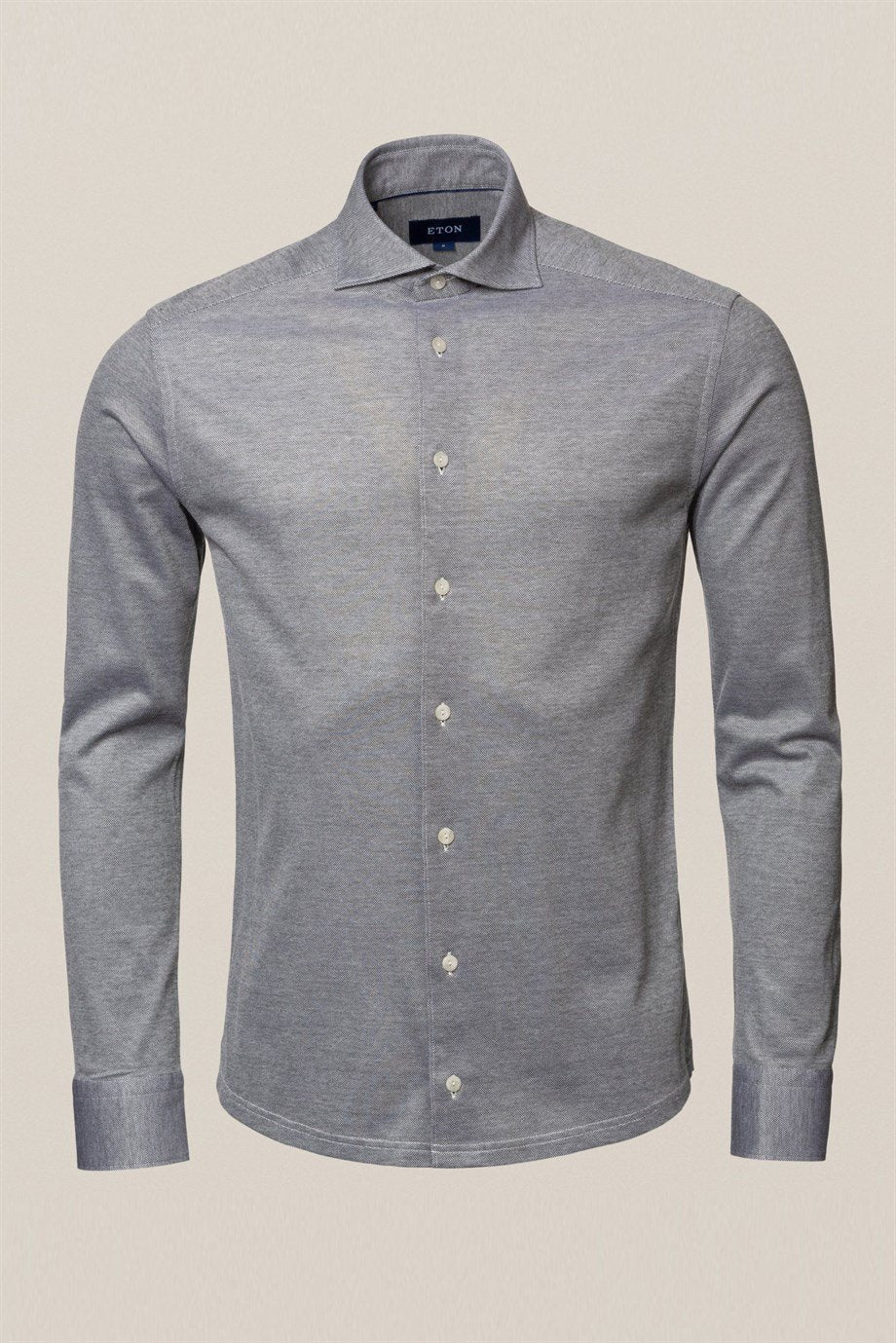 Koyu Gri Contemporary Pique Gömlek - Image 3