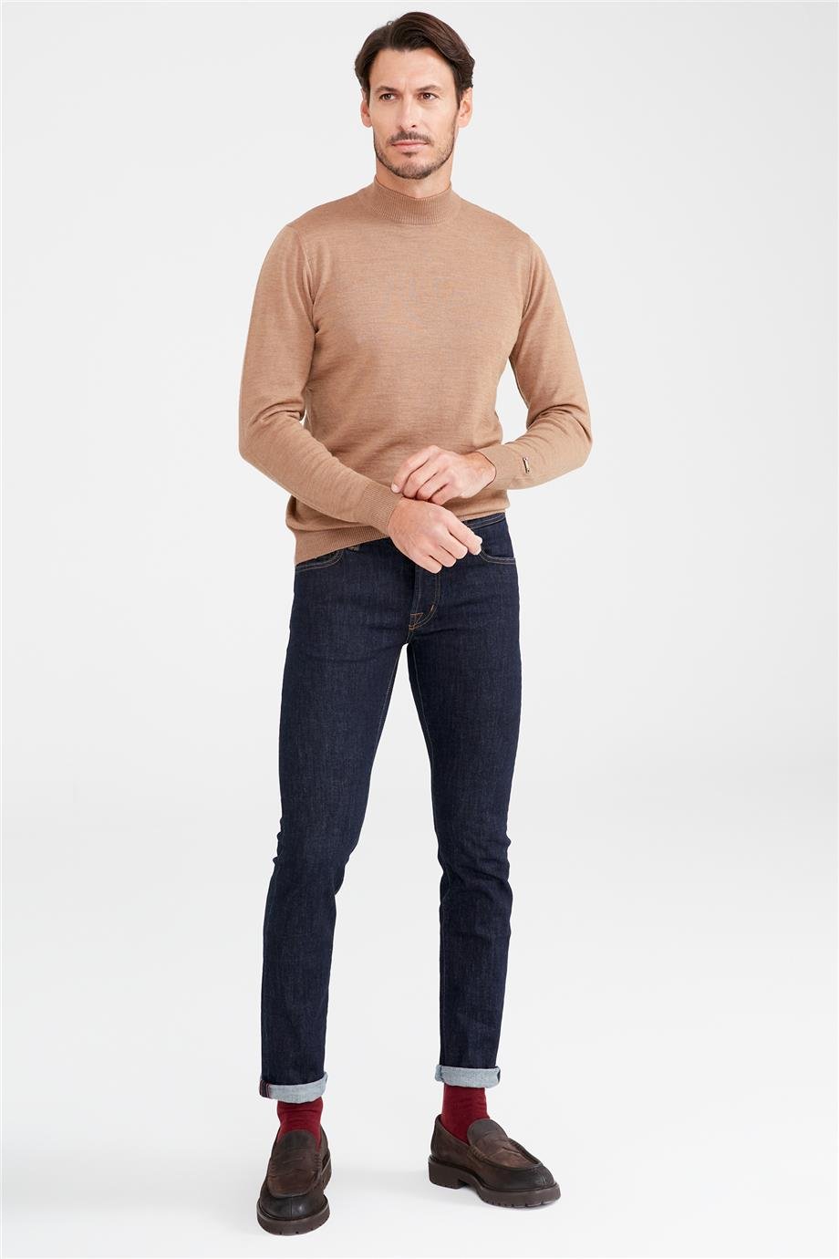 Koyu Mavi Denim Pantolon - Image 1