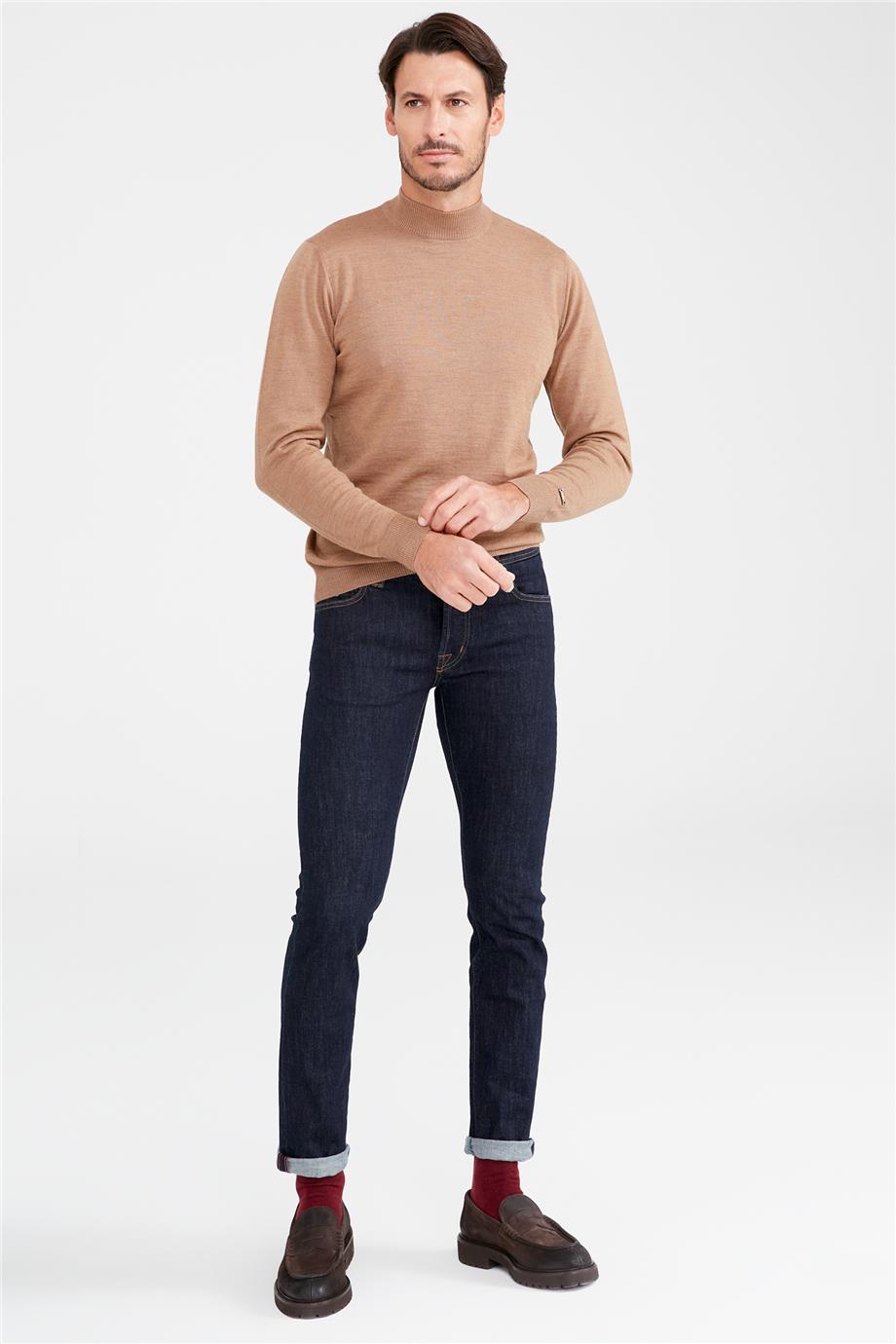 Koyu Mavi Denim Pantolon - 8