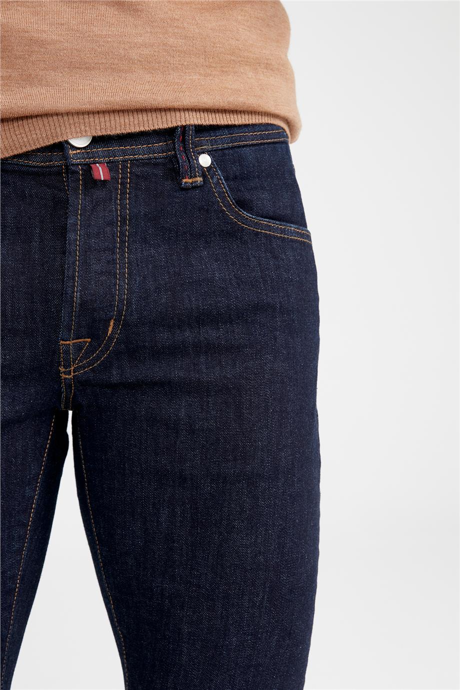 Koyu Mavi Denim Pantolon - 9