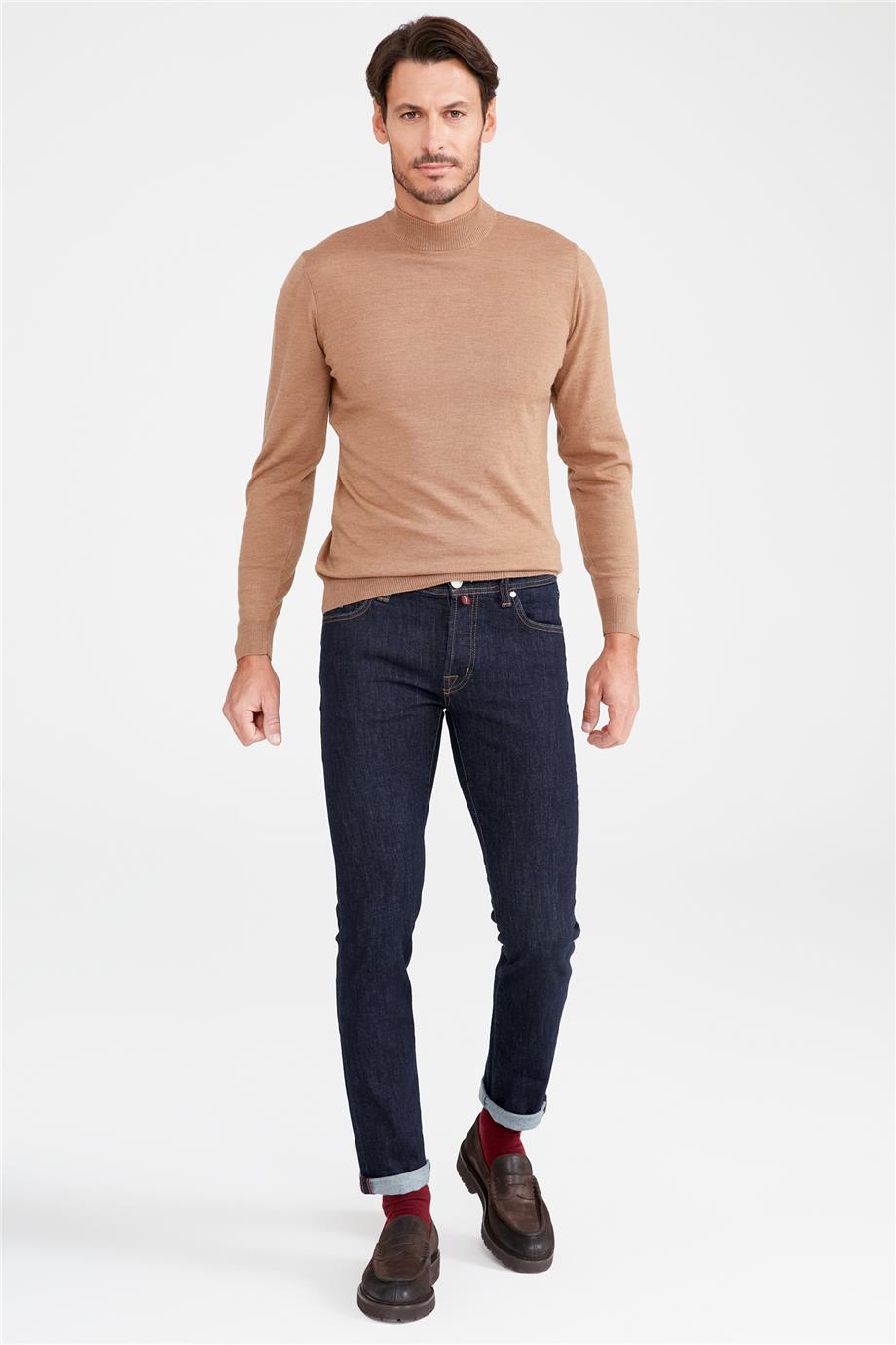 Koyu Mavi Denim Pantolon - 12