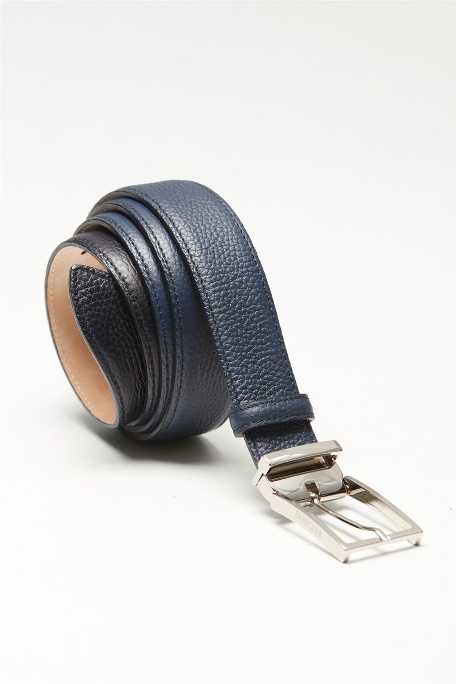 Koyu Mavi Erkek Deri Kemer - Image 1