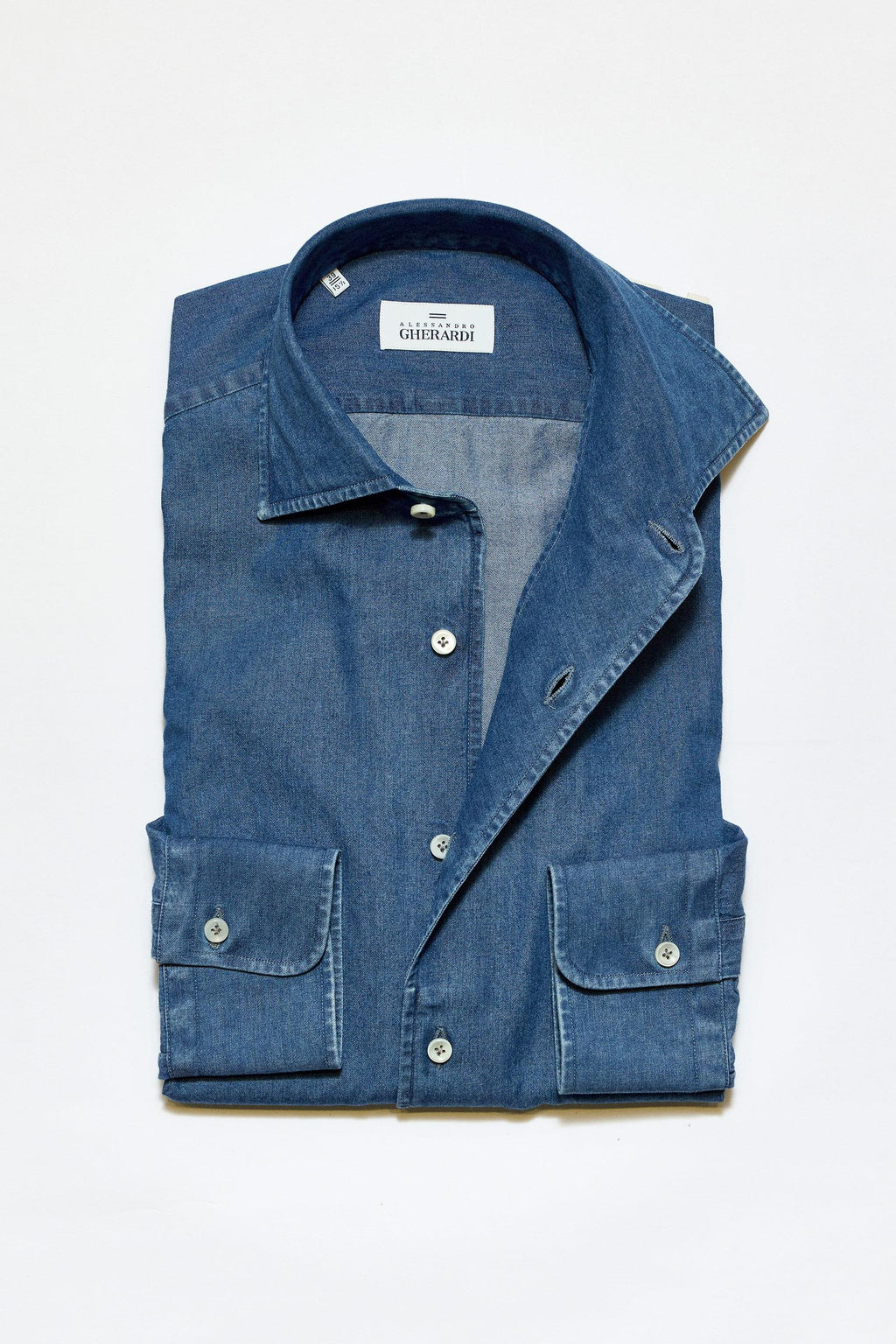 Koyu Mavi One-Piece Denim Gömlek