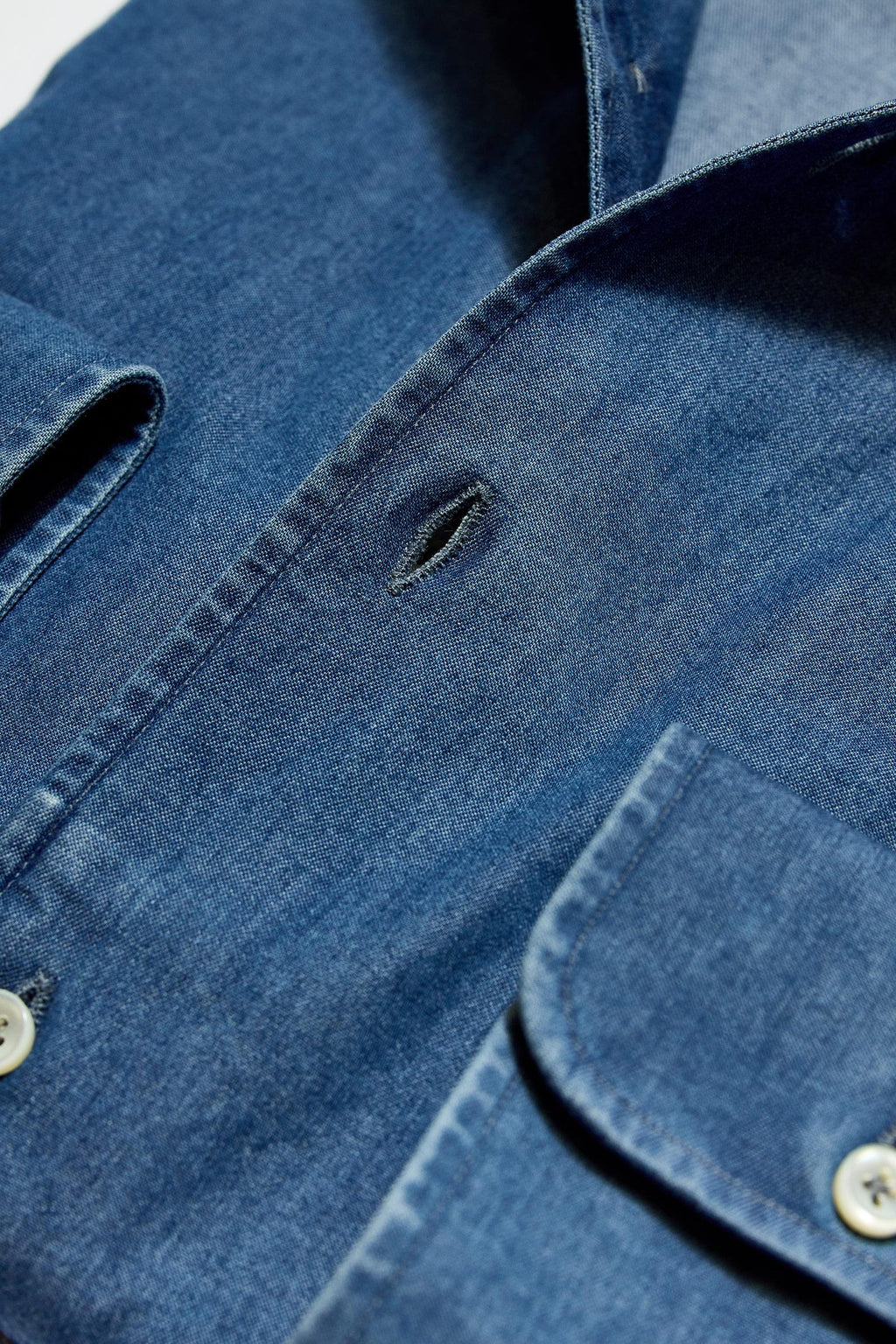 Koyu Mavi One-Piece Denim Gömlek