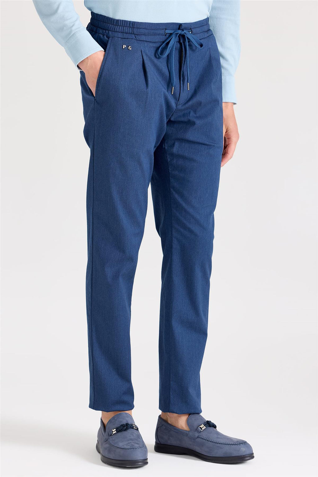 Koyu Mavi Pamuk Pantolon - Image 5