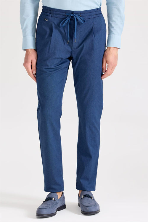 Koyu Mavi Pamuk Pantolon - Image 2