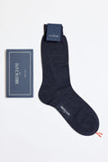 Koyu Mavi Yün Çorap