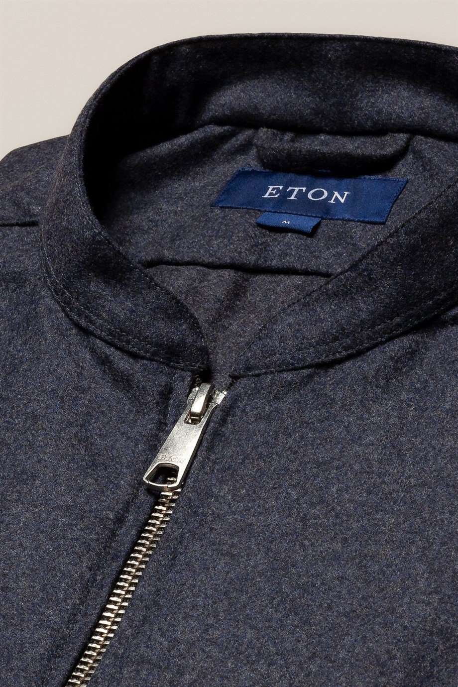 Koyu Mavi Yün Kaşmir Flannel Yelek - Image 5