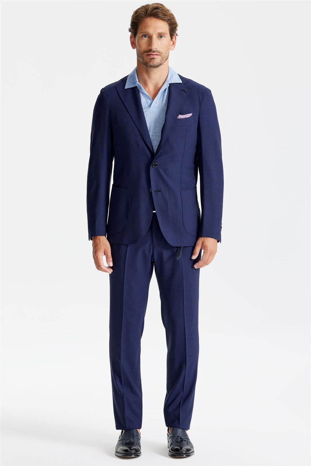 Koyu Mavi Yün Takım Elbise - Image 1