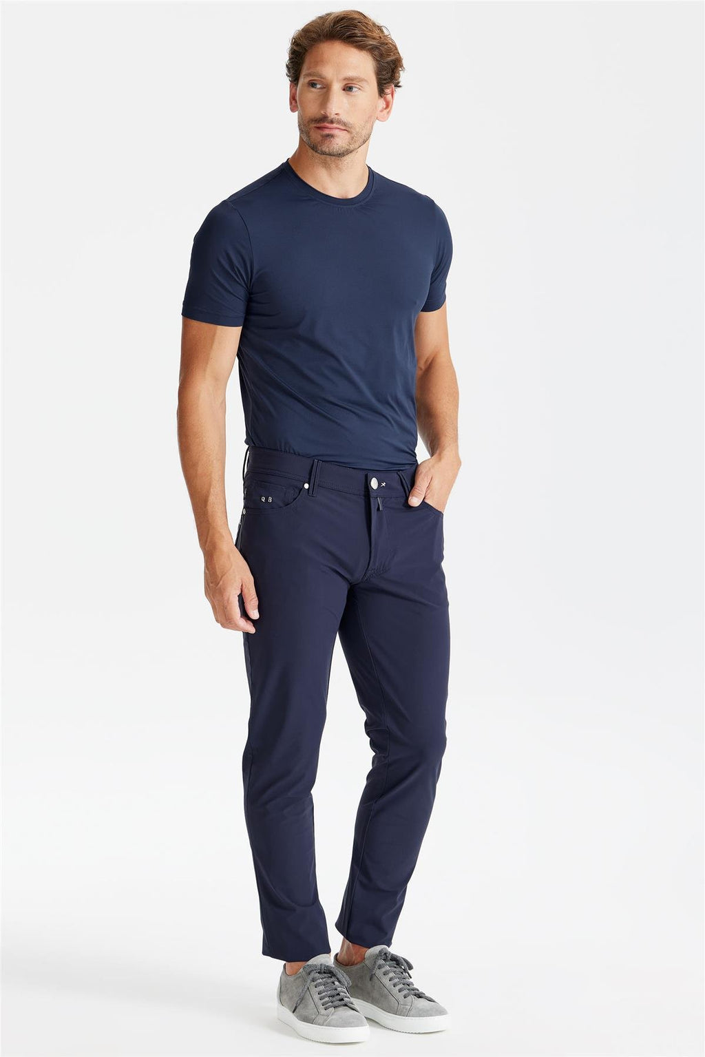 Lacivert 5 Cep Teknik Pantolon - Image 2