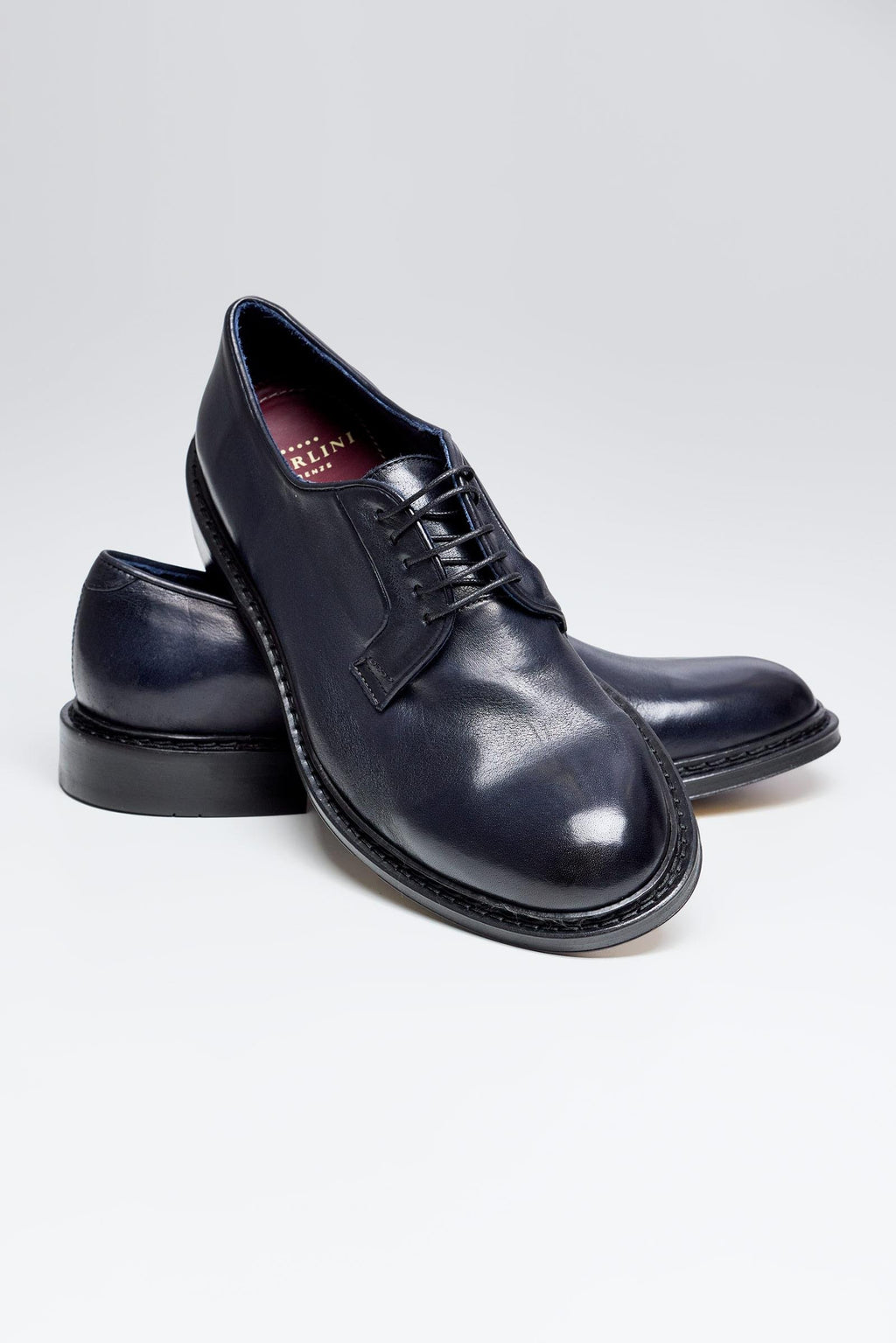 Lacivert Bağcıklı Deri Ayakkabı - Image 5