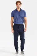 Lacivert Bağcıklı Jogger Teknik Pantolon - Image 1