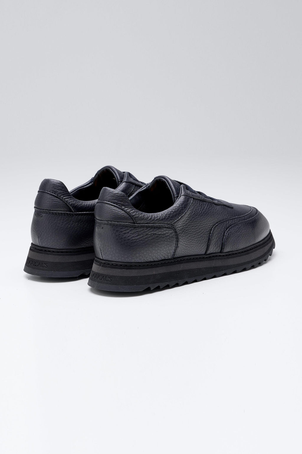 Lacivert Bağcıksız Deri Sneaker - Image 4