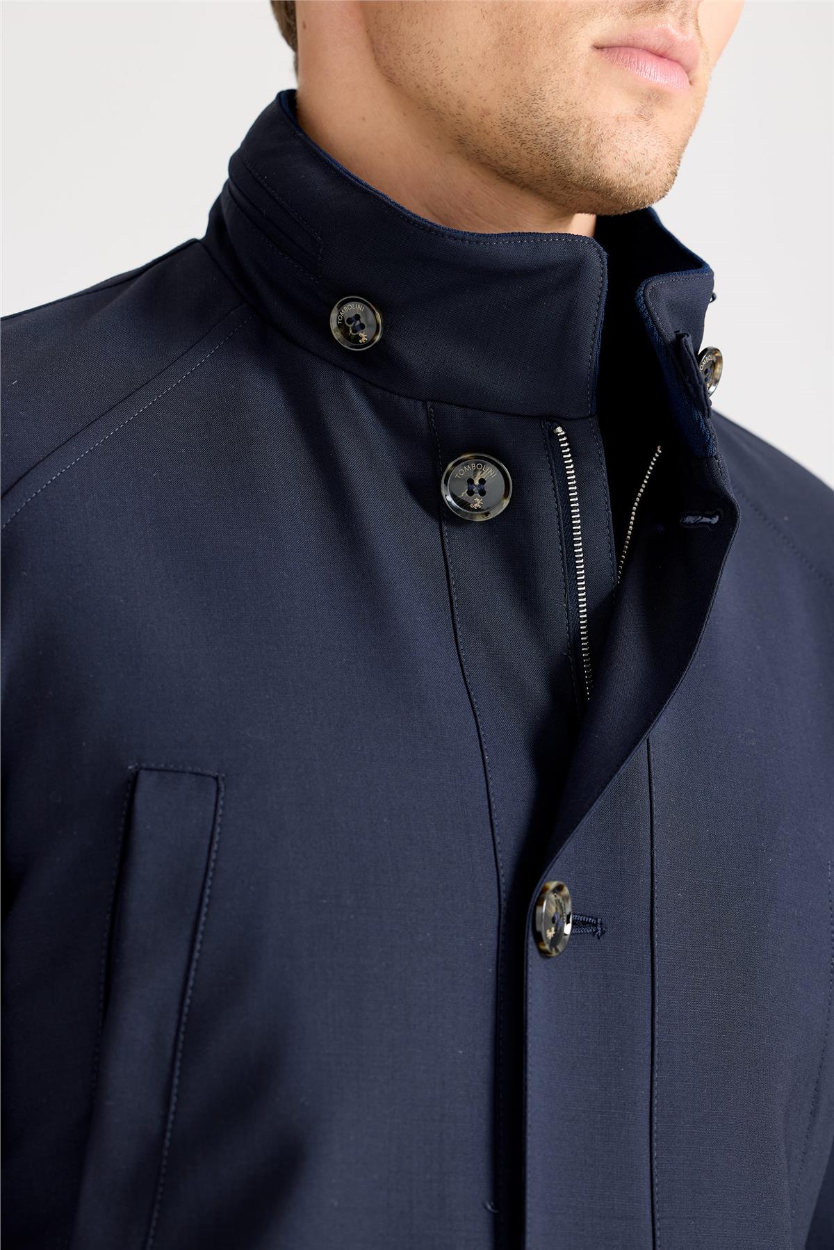 Lacivert Baharlık Yün Mont - Image 3