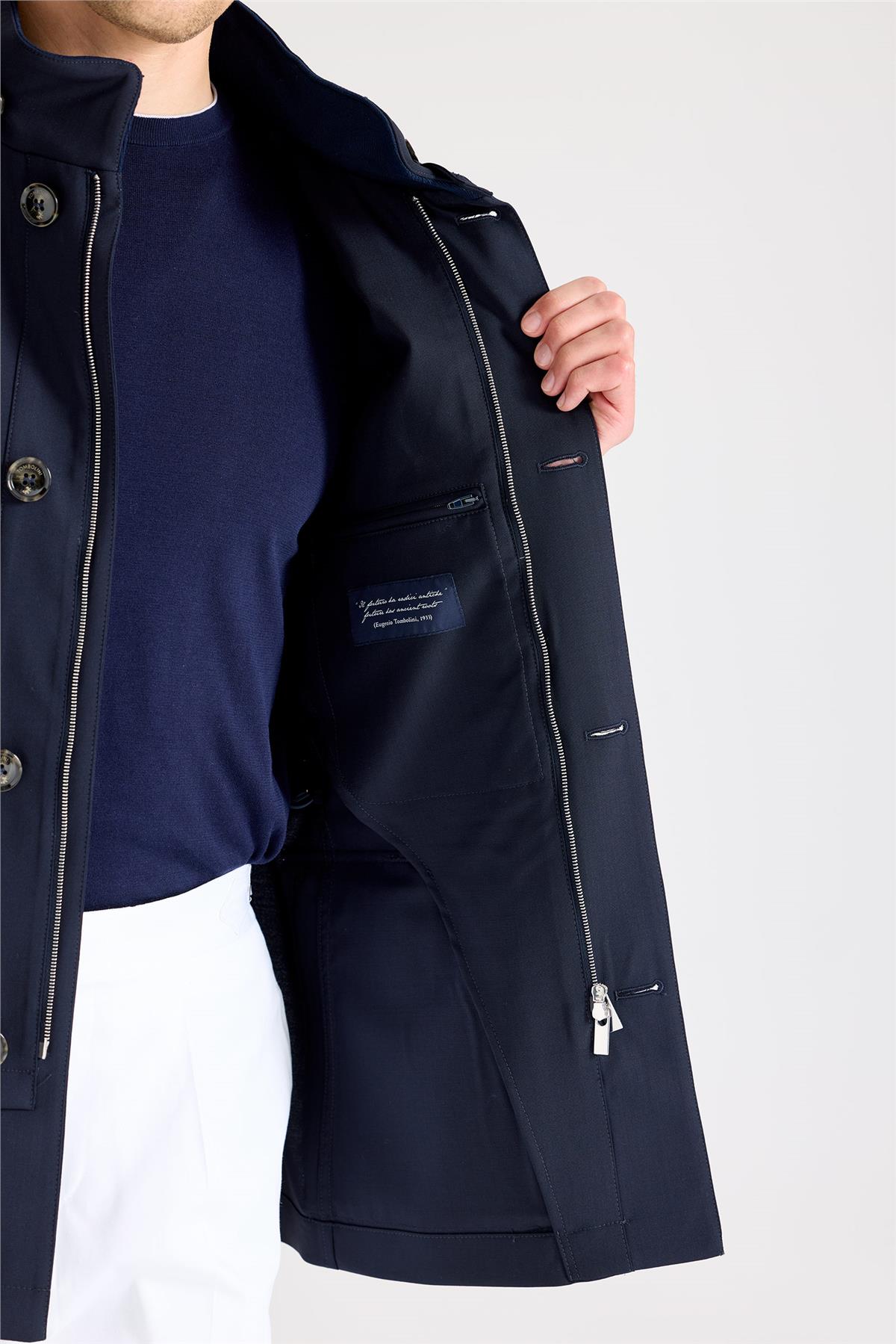 Lacivert Baharlık Yün Mont - Image 5