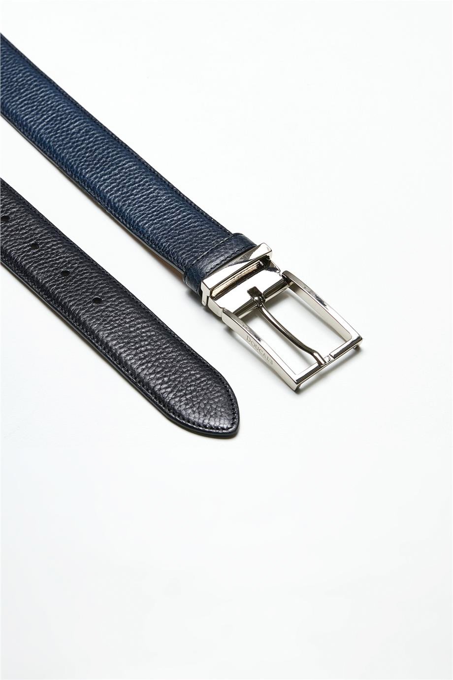 Lacivert Deri Erkek Kemer - Image 1
