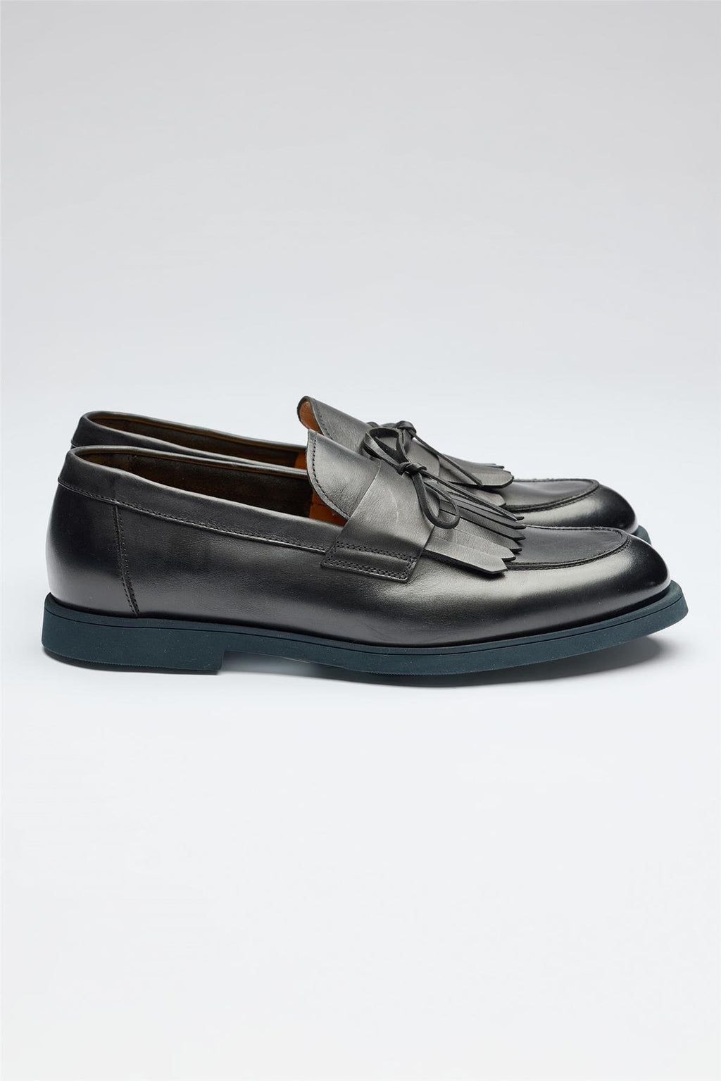 Lacivert Deri Loafer - Image 1