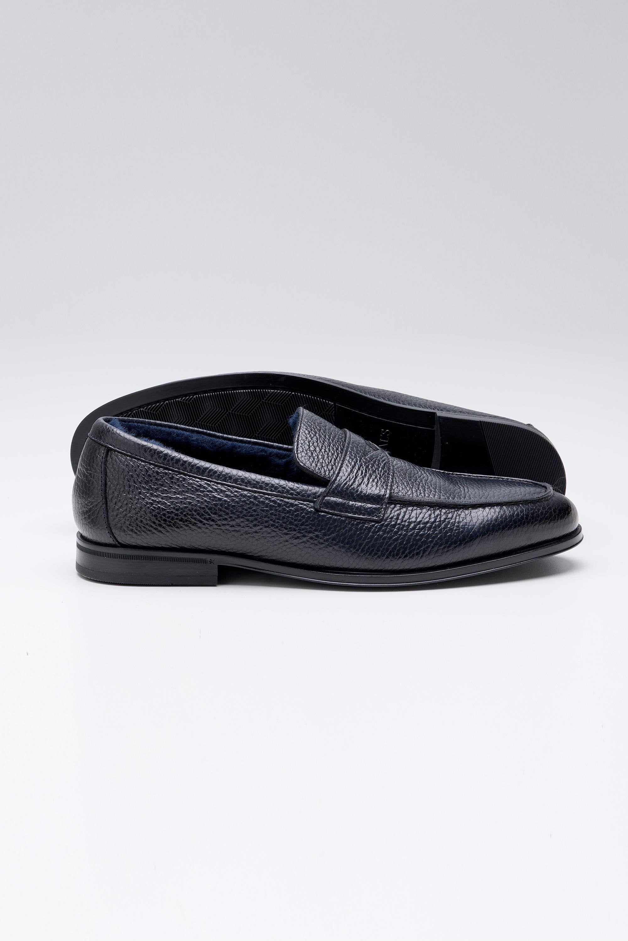Lacivert Deri Penny Loafer - Image 2