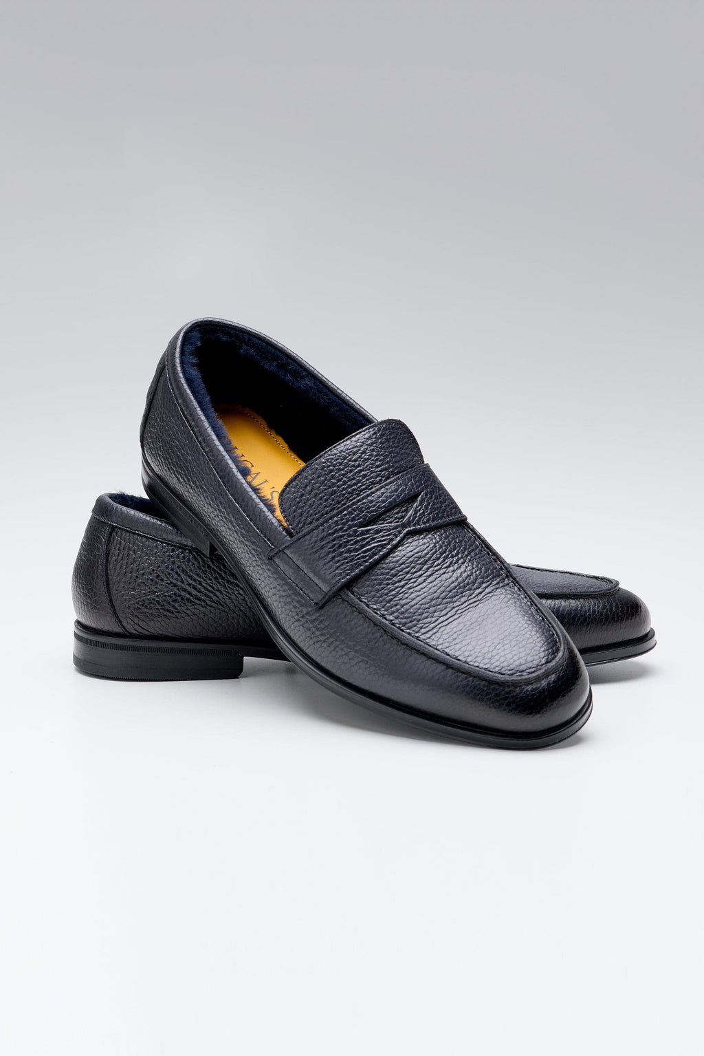 Lacivert Deri Penny Loafer - Image 5