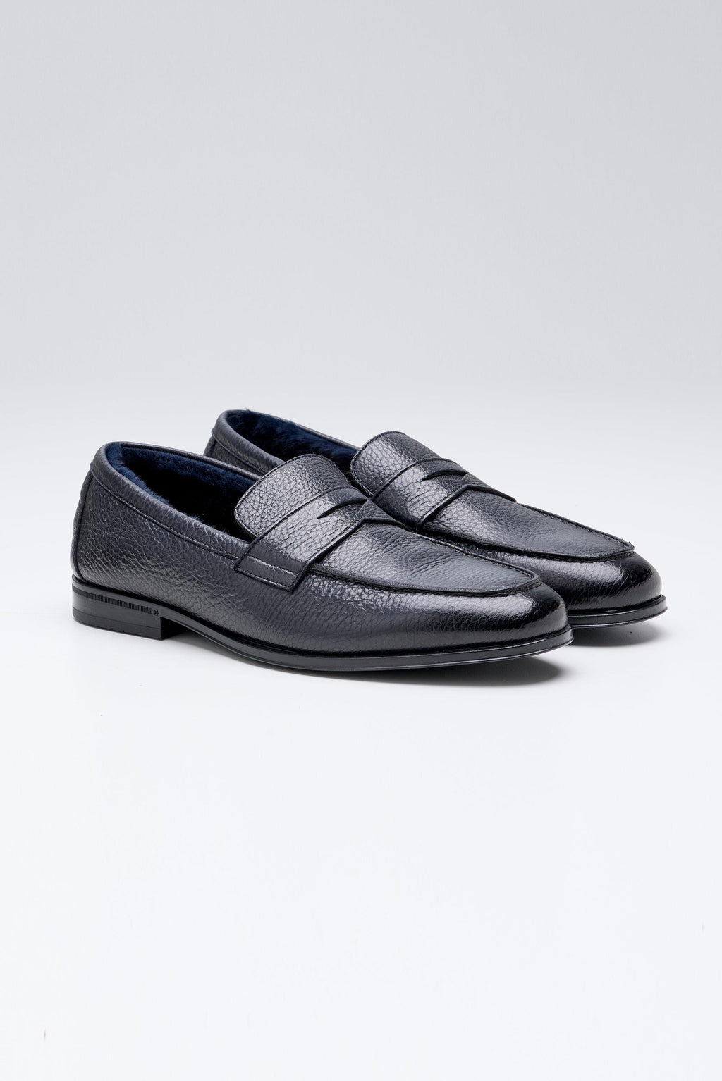 Lacivert Deri Penny Loafer - Image 3
