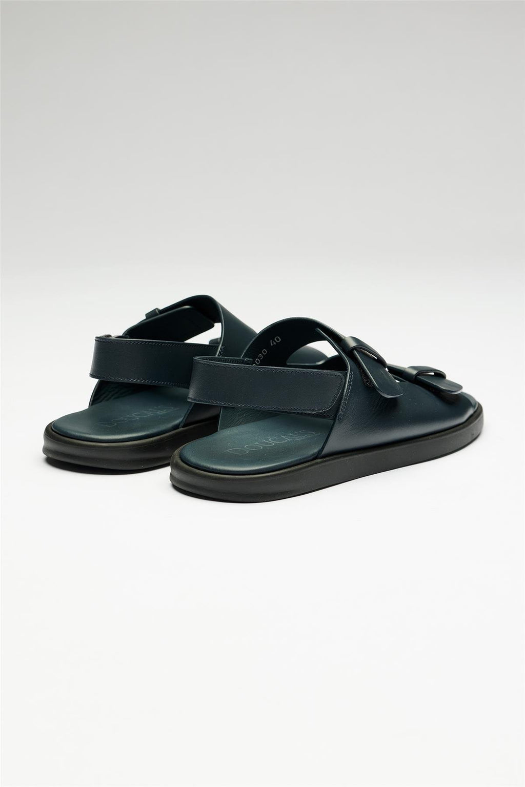 Lacivert Deri Sandalet - Image 5