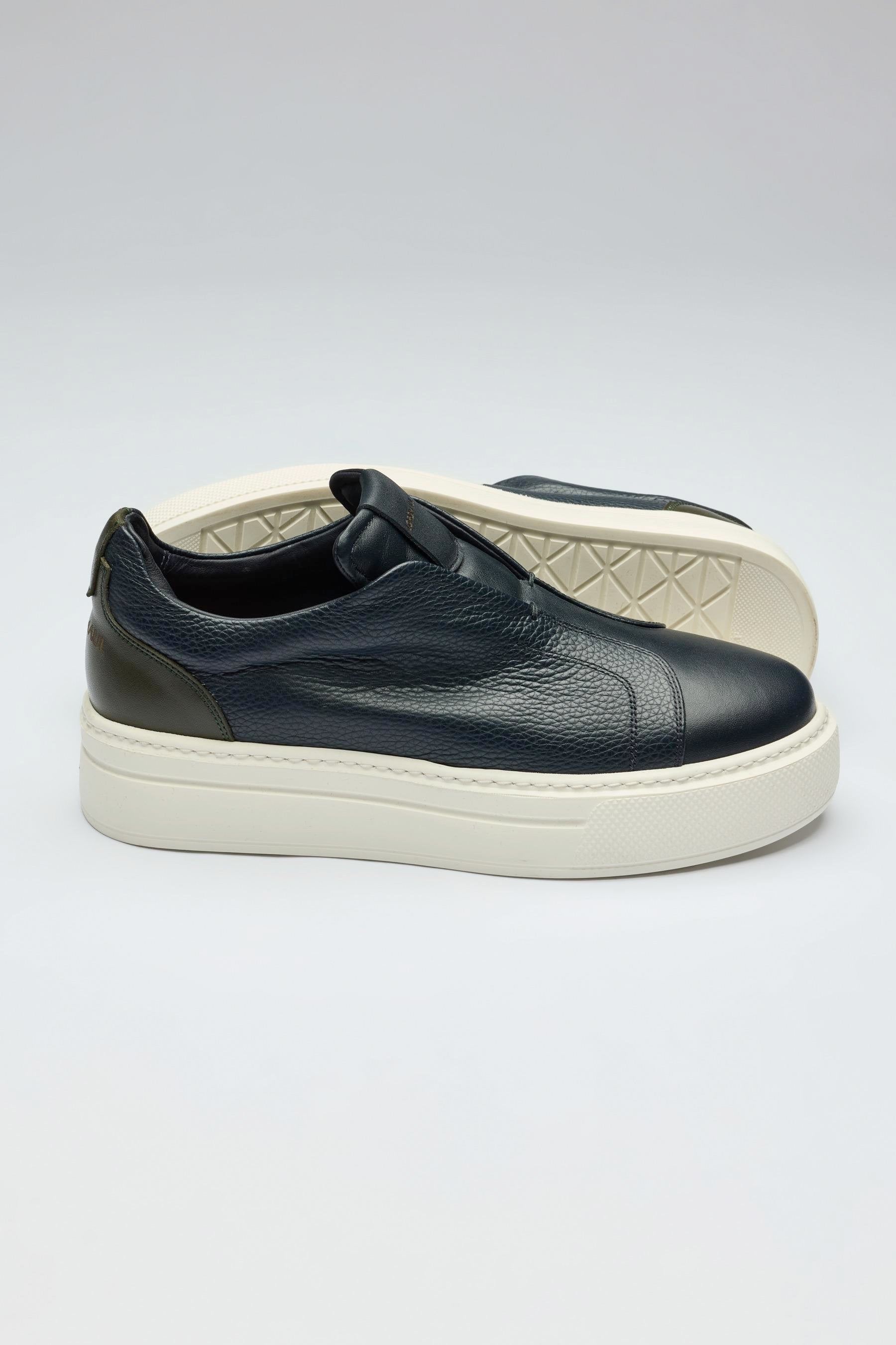 Lacivert Deri Sneaker - Image 2