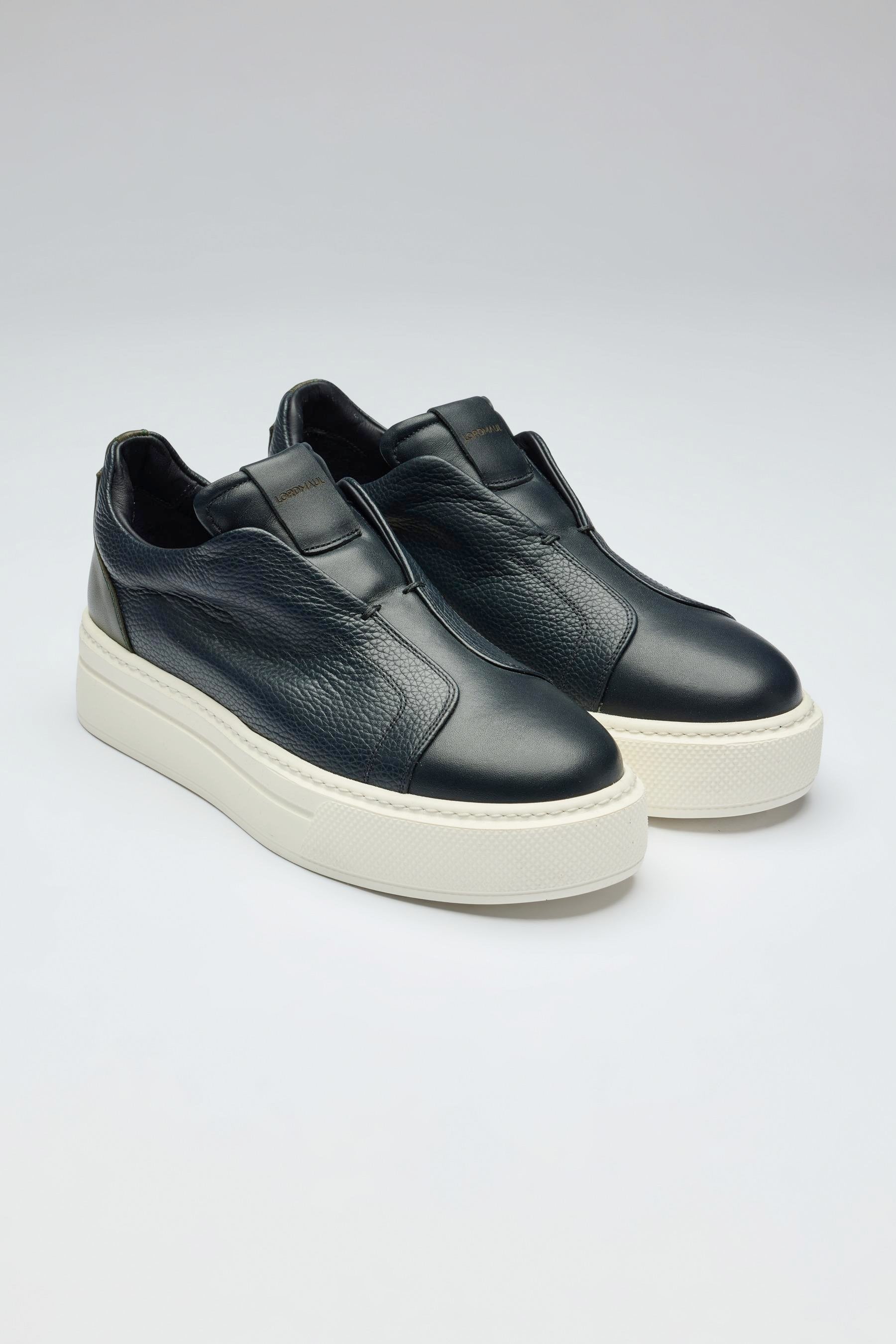 Lacivert Deri Sneaker - Image 4