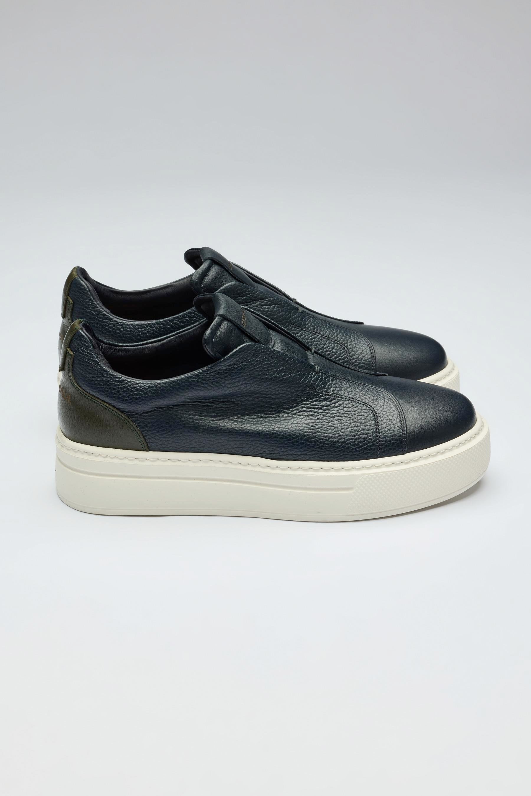 Lacivert Deri Sneaker - Image 1