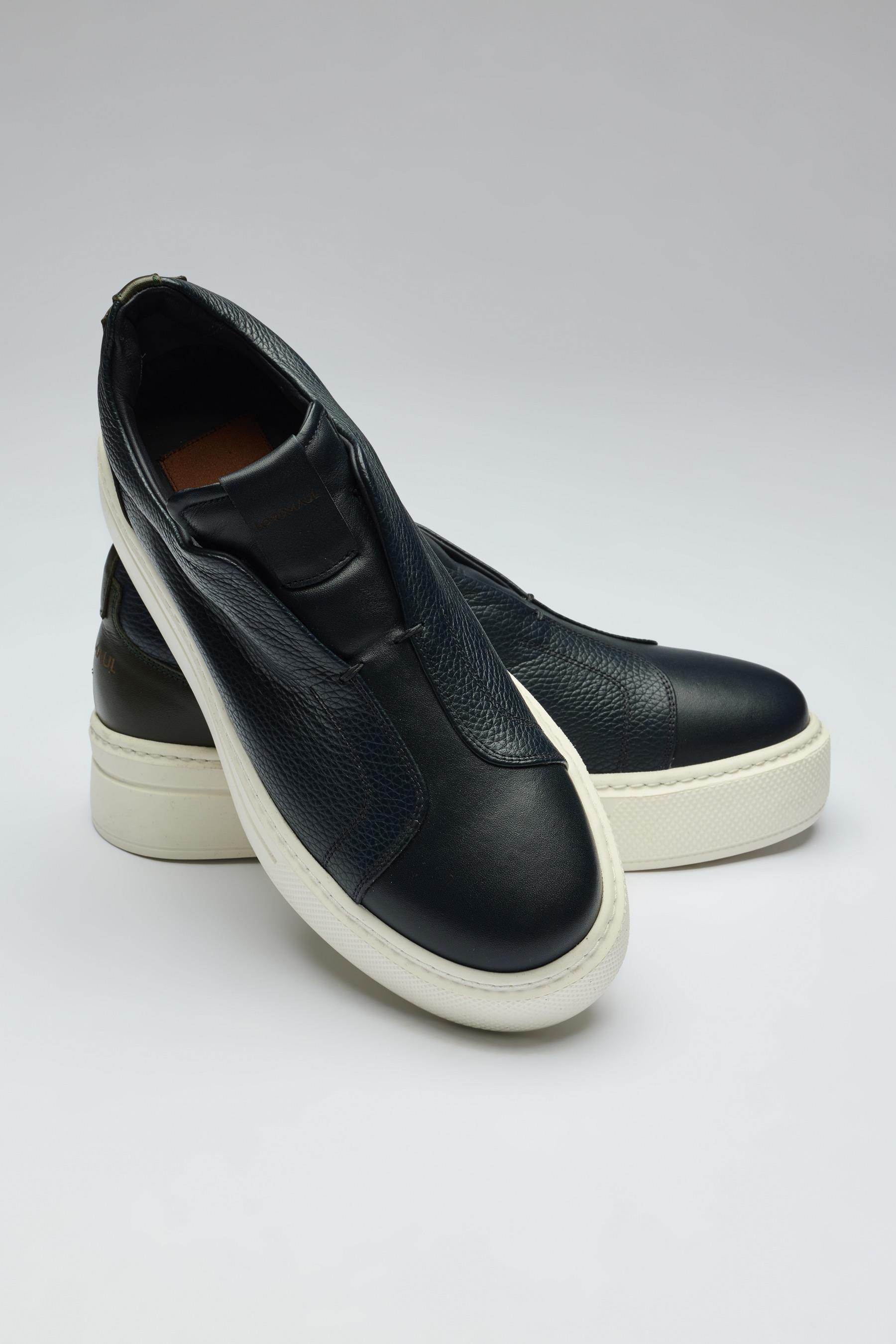 Lacivert Deri Sneaker - Image 3